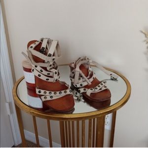 Mango Studded Heeled Sandals